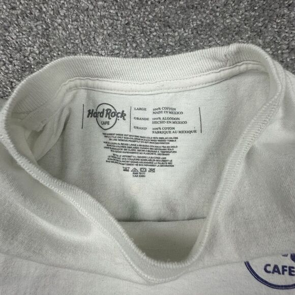Hard Rock Cafe New Orleans Shirt Mens Large Regular White Pullover City Print - Picture 5 of 6